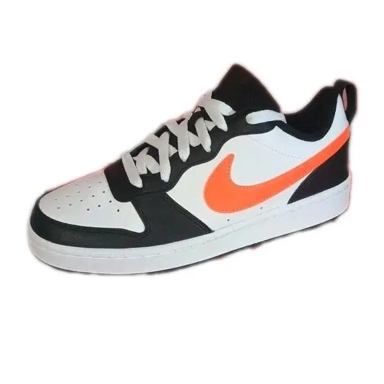 Nike Dunk Court Borough Low 2 GS White/orange/black Boys Size 6y