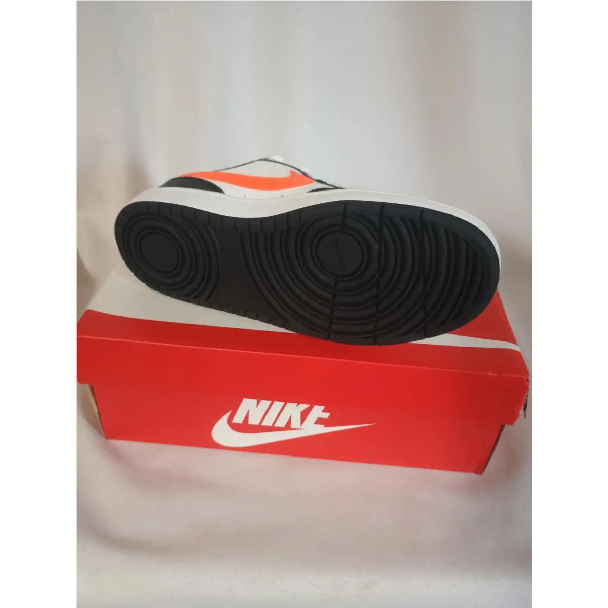 Nike shoes - Nike Court Borough Low 2 GS - 8Q5448-115 - White/Black/Dark Smoke Grey/Total Orange (UPC: 195244223794) 3