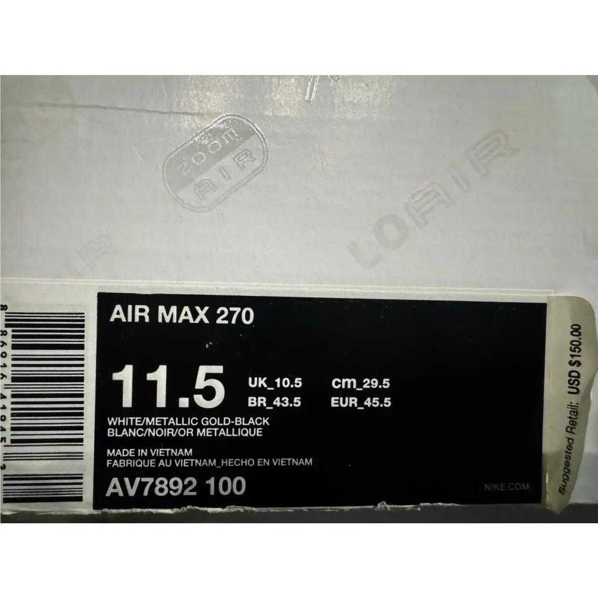 Nike shoes - Nike Air Max 270 - Air Max - AV7892-100 - Colorway 5