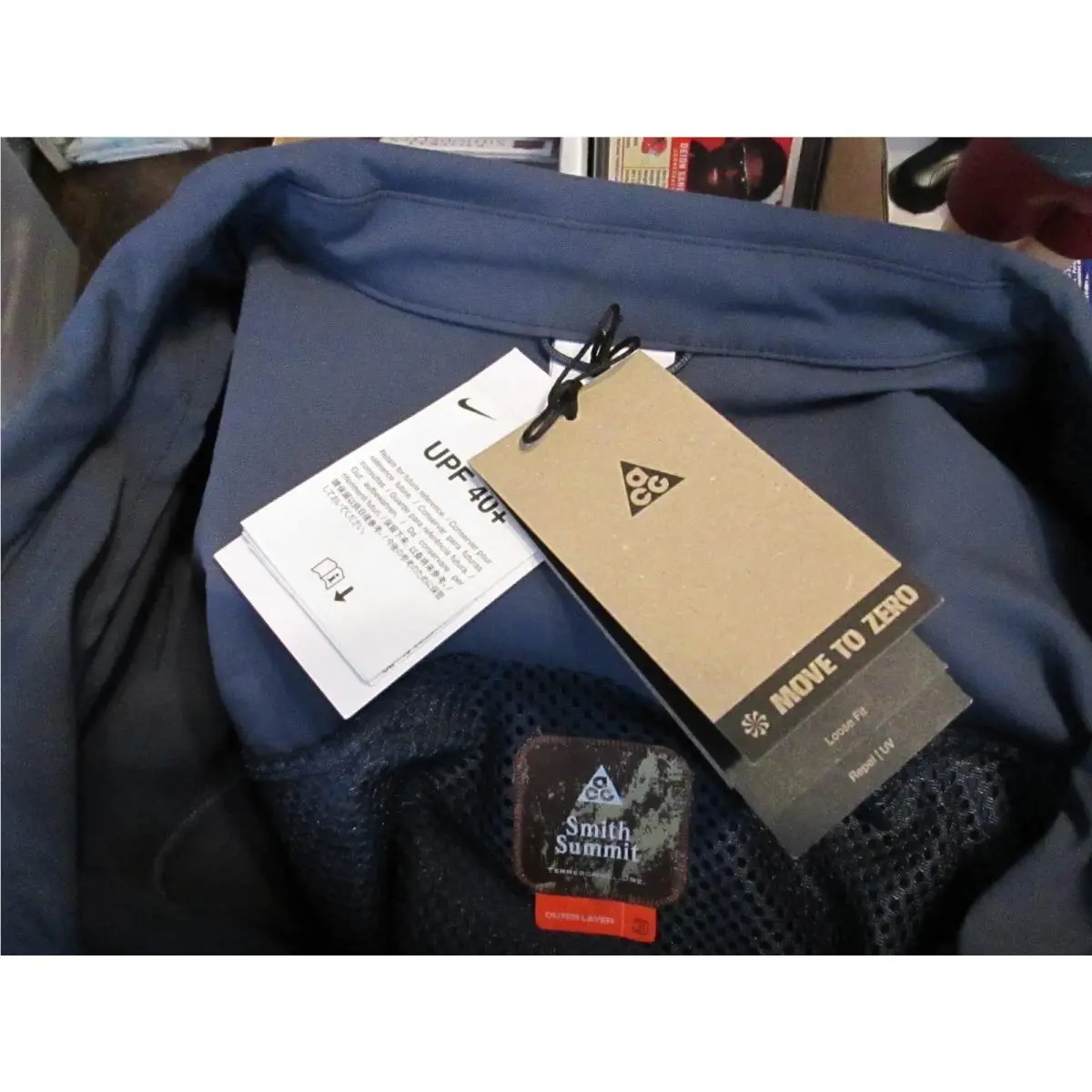 Nike clothing - Nike ACG Smith Summit UV - Blue/Gray (UPC: 198486810838) 11