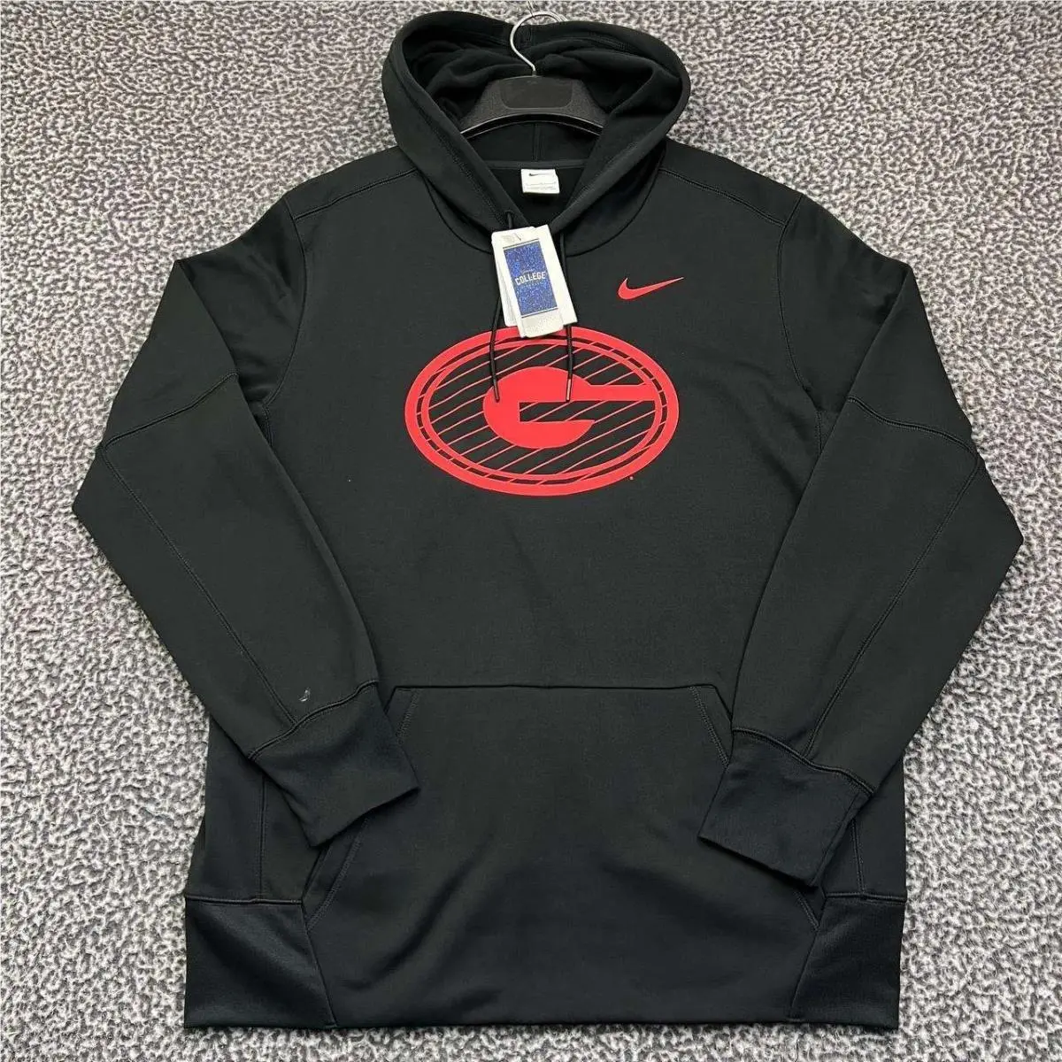 Nike Hoodie Men Large Black Georgia Bulldogs Ncaa Long Sleeve Pullover L