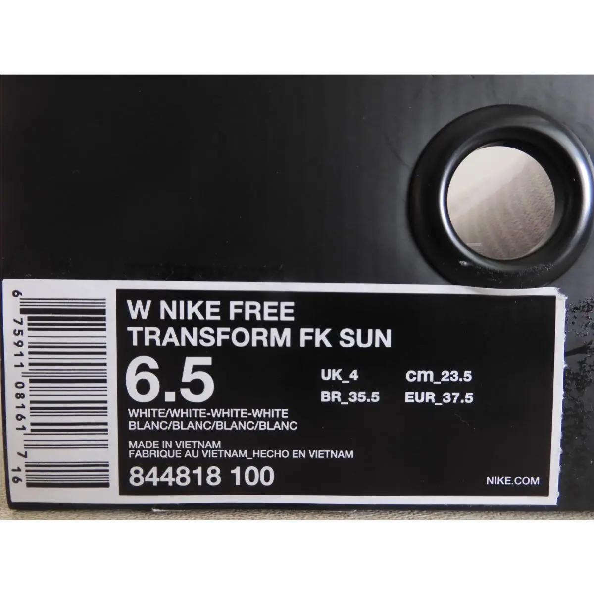 Nike shoes - Nike Free Flyknit - Free Flyknit - 844818-100 - White (UPC: 675911081617) 6