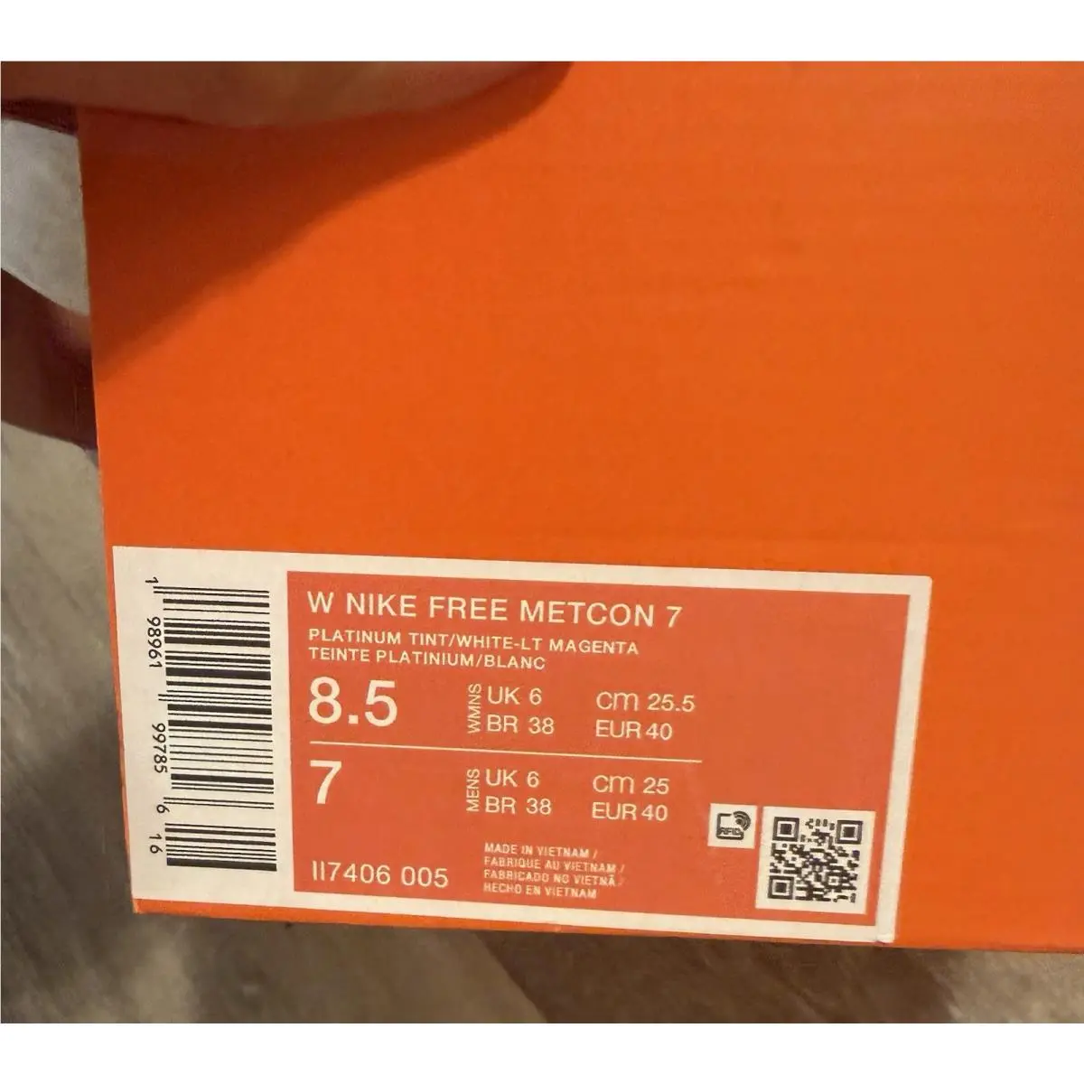 Nike shoes - Nike Free Metcon 7 - Free Metcon - II7406-005 - Platinum Tint/Light Magenta/Crimson/White (UPC: 198961997856) 12