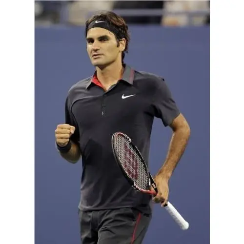 Nike RF Roger Federer Polo Shirt 2011 US Open Night Session M
