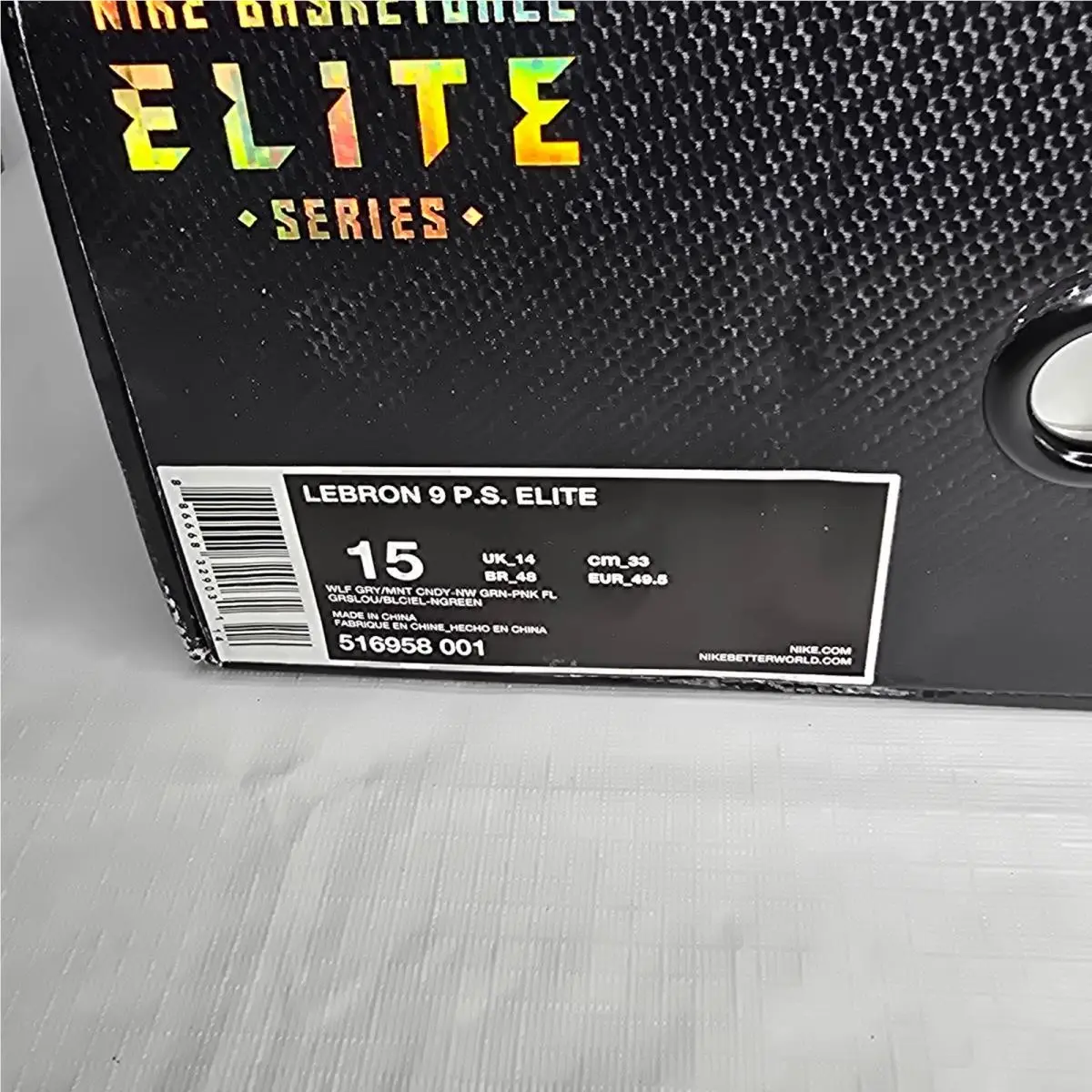 Nike shoes - LeBron 9 PS Elite - LeBron Elite - 516958 001 - Gray 9