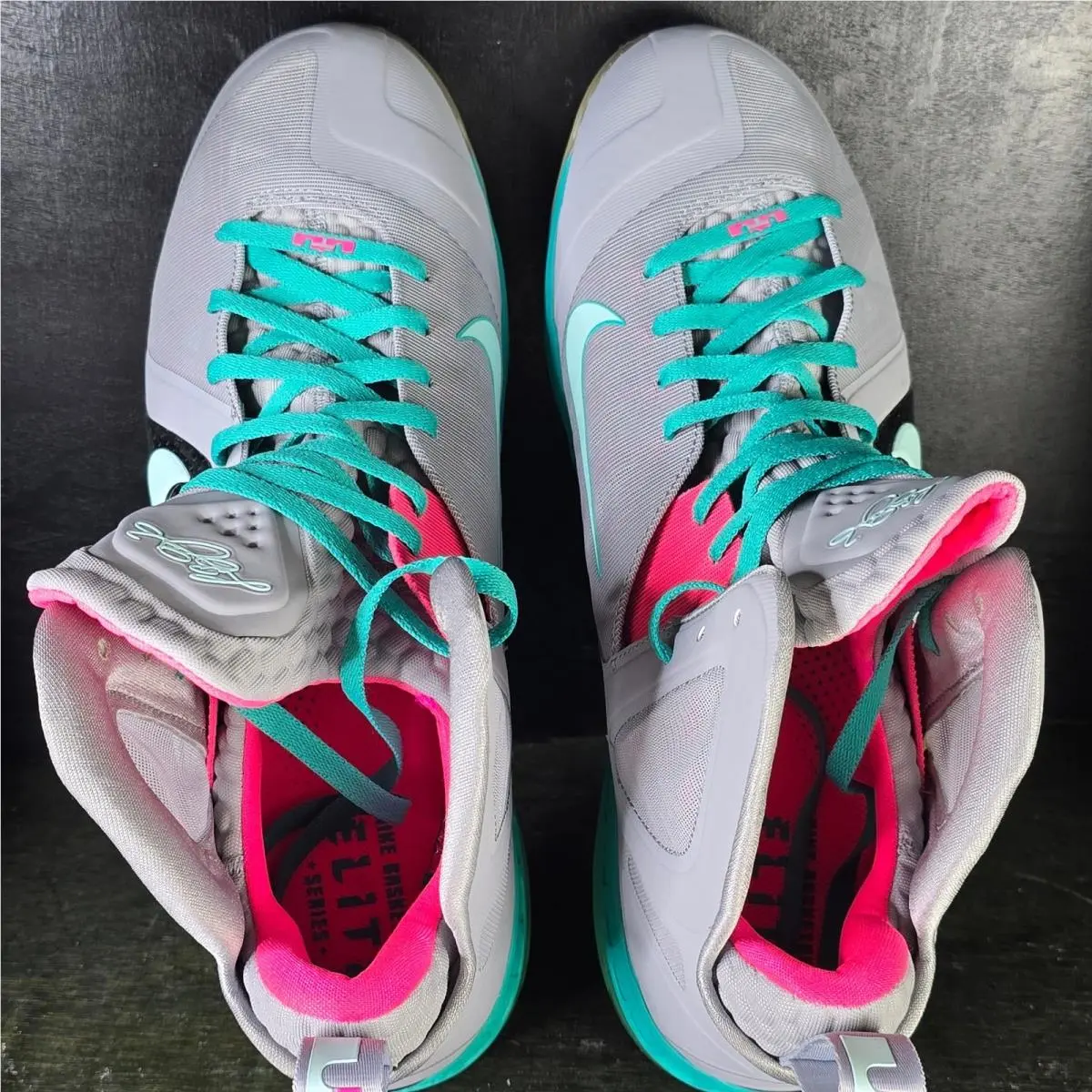 Nike shoes - LeBron 9 PS Elite - LeBron Elite - 516958 001 - Gray 1