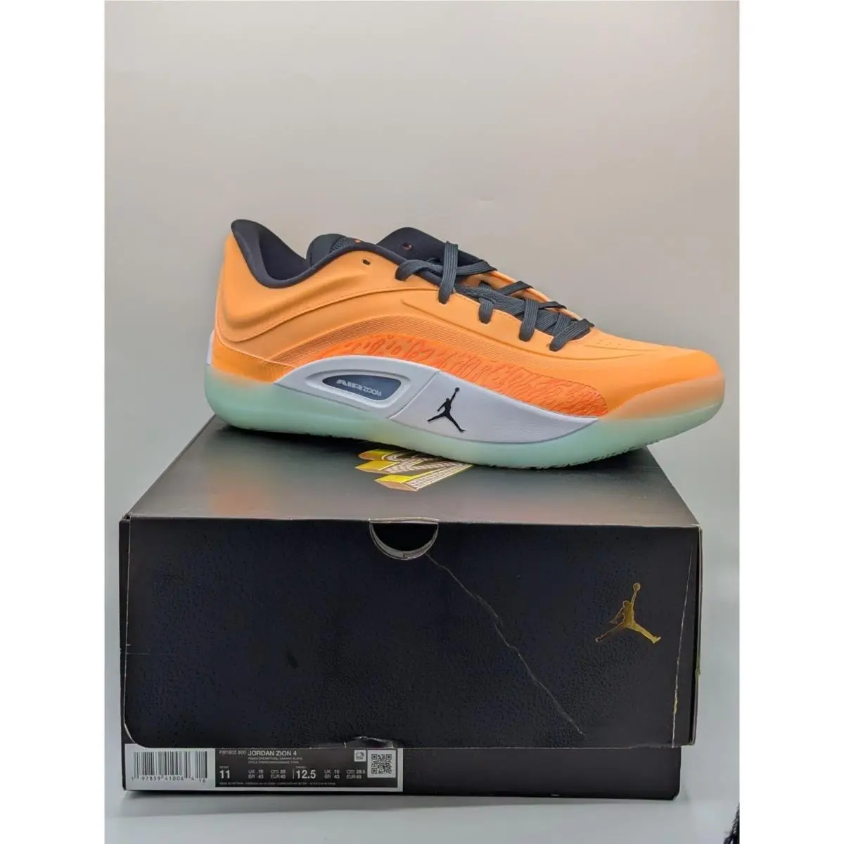Jordan Zion 4 Mens Size 11 Basketball Shoes Peach Cream/black/white/total Orange