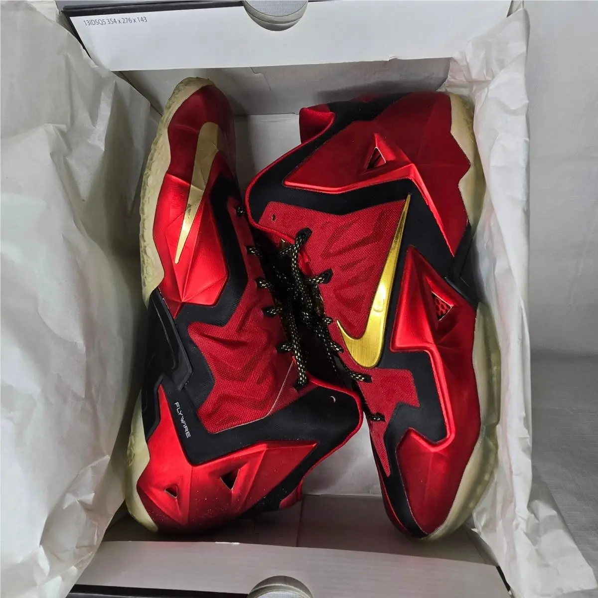 Nike shoes - LeBron 11 - LeBron - 641216 993 - Red 9