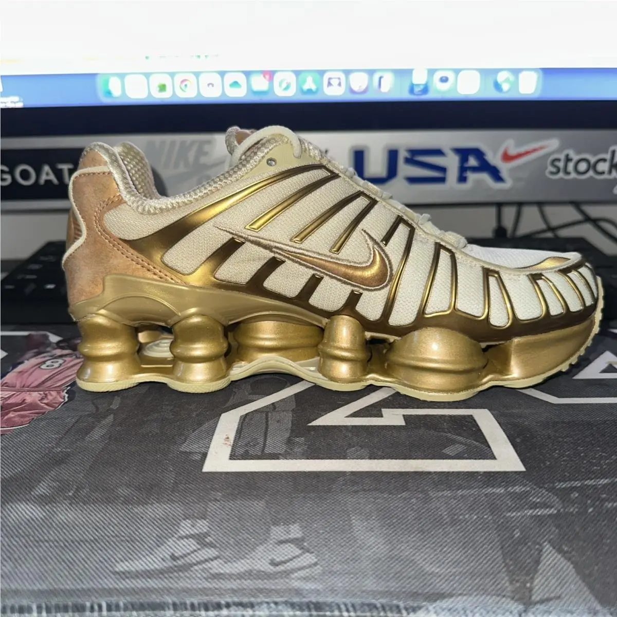 Nike shoes - Nike Shox TL - Shox - IM7189113 - Gold 0