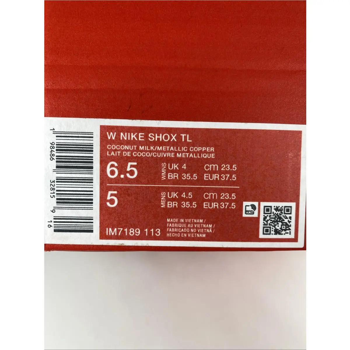 Nike shoes - Nike Shox TL - Shox - IM7189 113 - Coconut Milk/Metallic Copper (UPC: 198486328159) 8