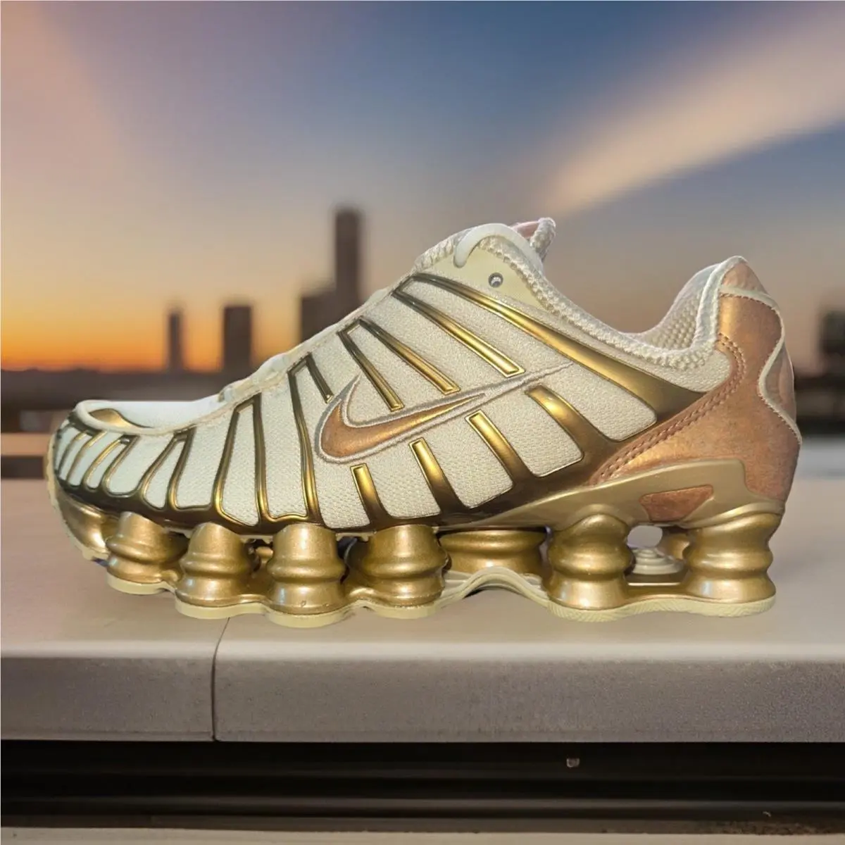 Nike Women`s Size 6.5 Shox TL Total Gold IM7189-113