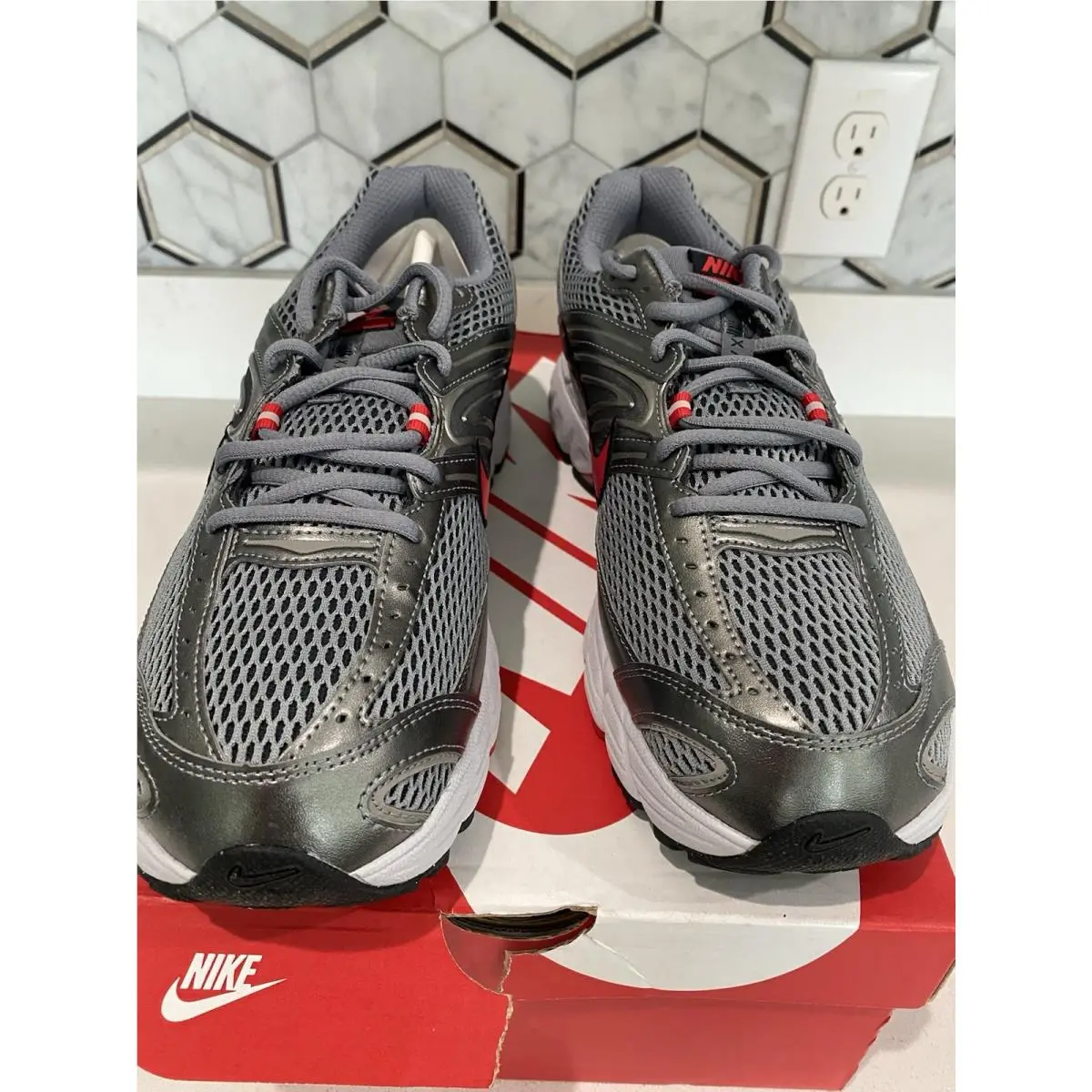 Nike shoes - Nike Air Max Moto - Air Max Moto - Smoke Grey/University Red 0