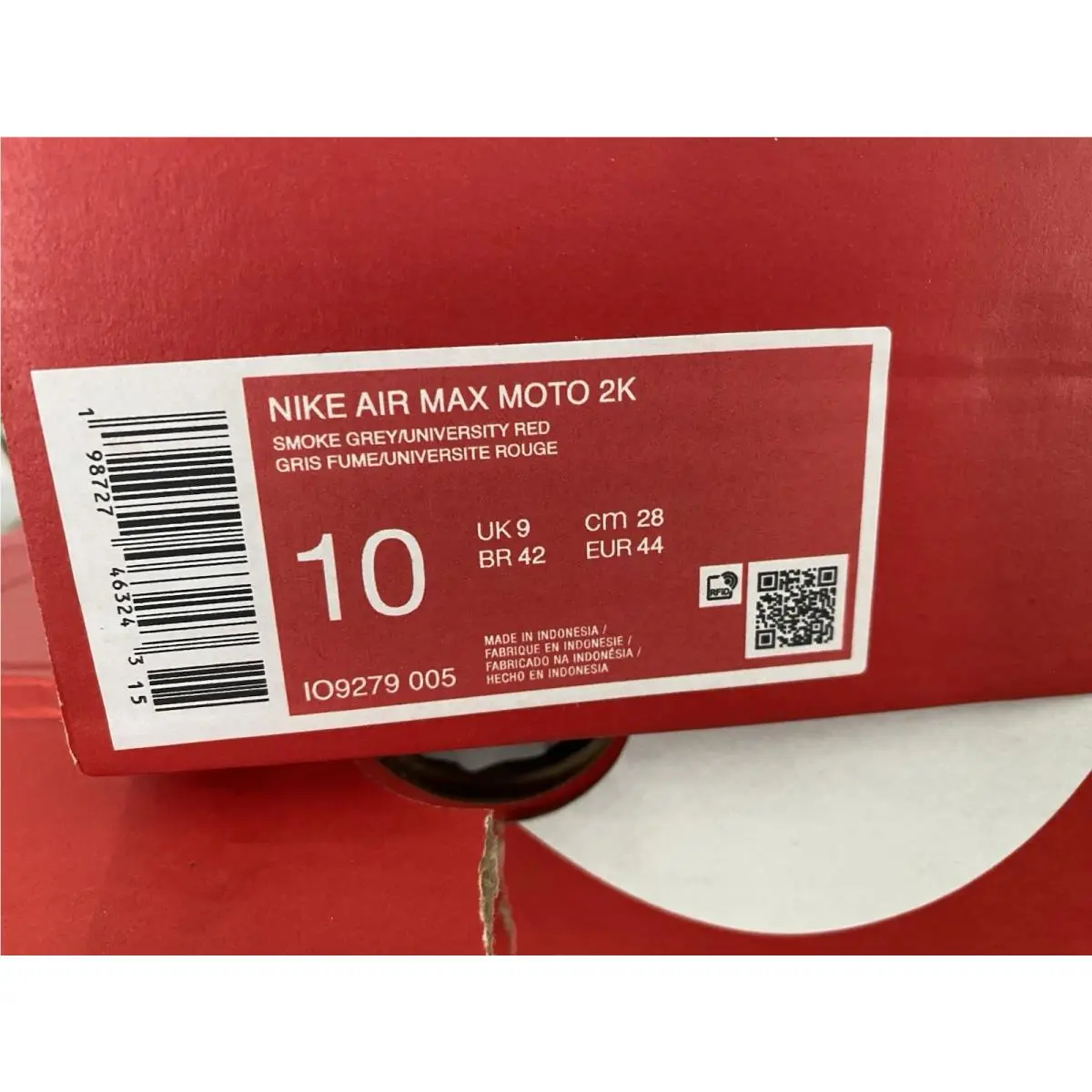 Nike shoes - Nike Air Max Moto - Air Max Moto - Smoke Grey/University Red 3