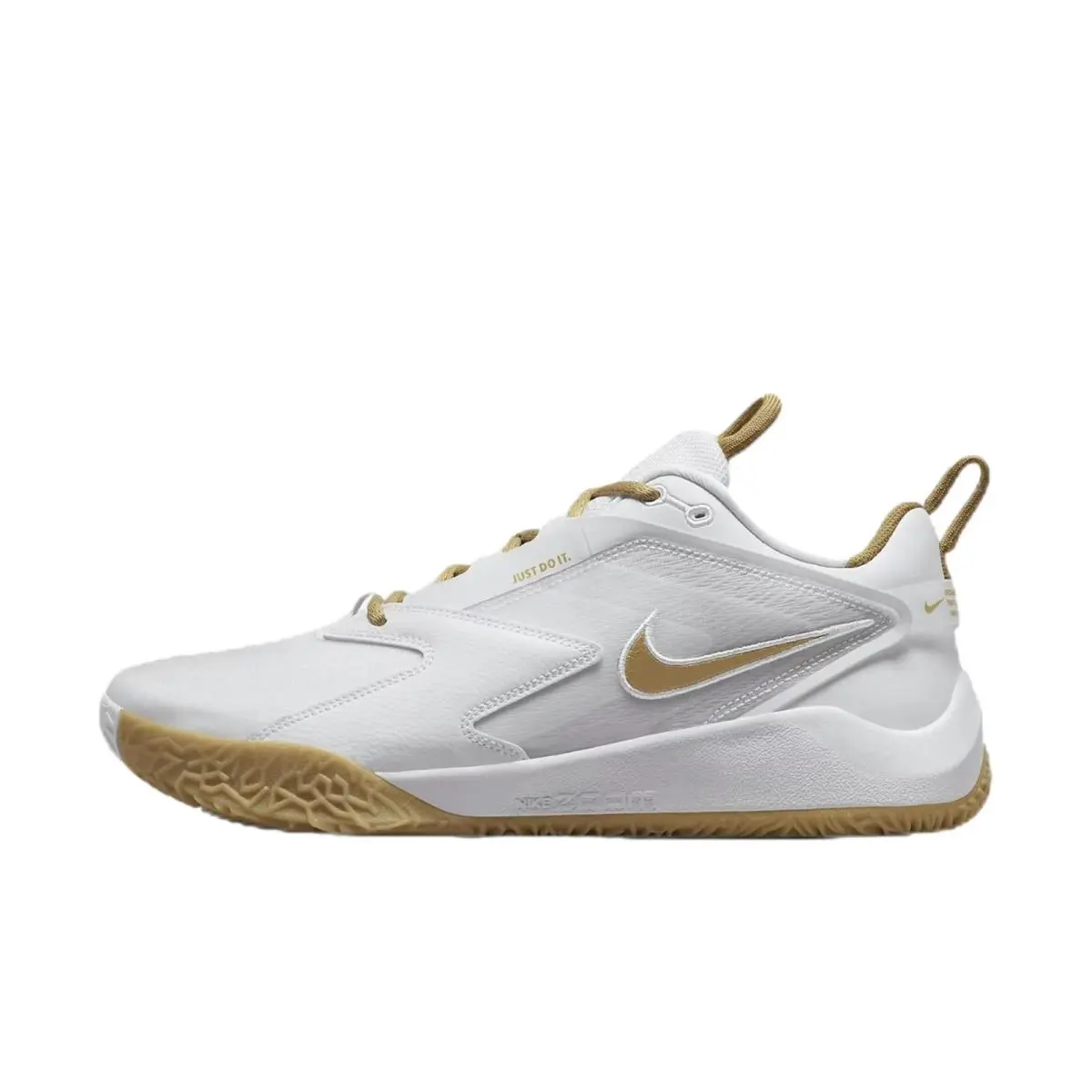Nike Air Zoom Hyperace 3 White / Metallic Gold FQ7074-105 Women`s Size 12 Medium