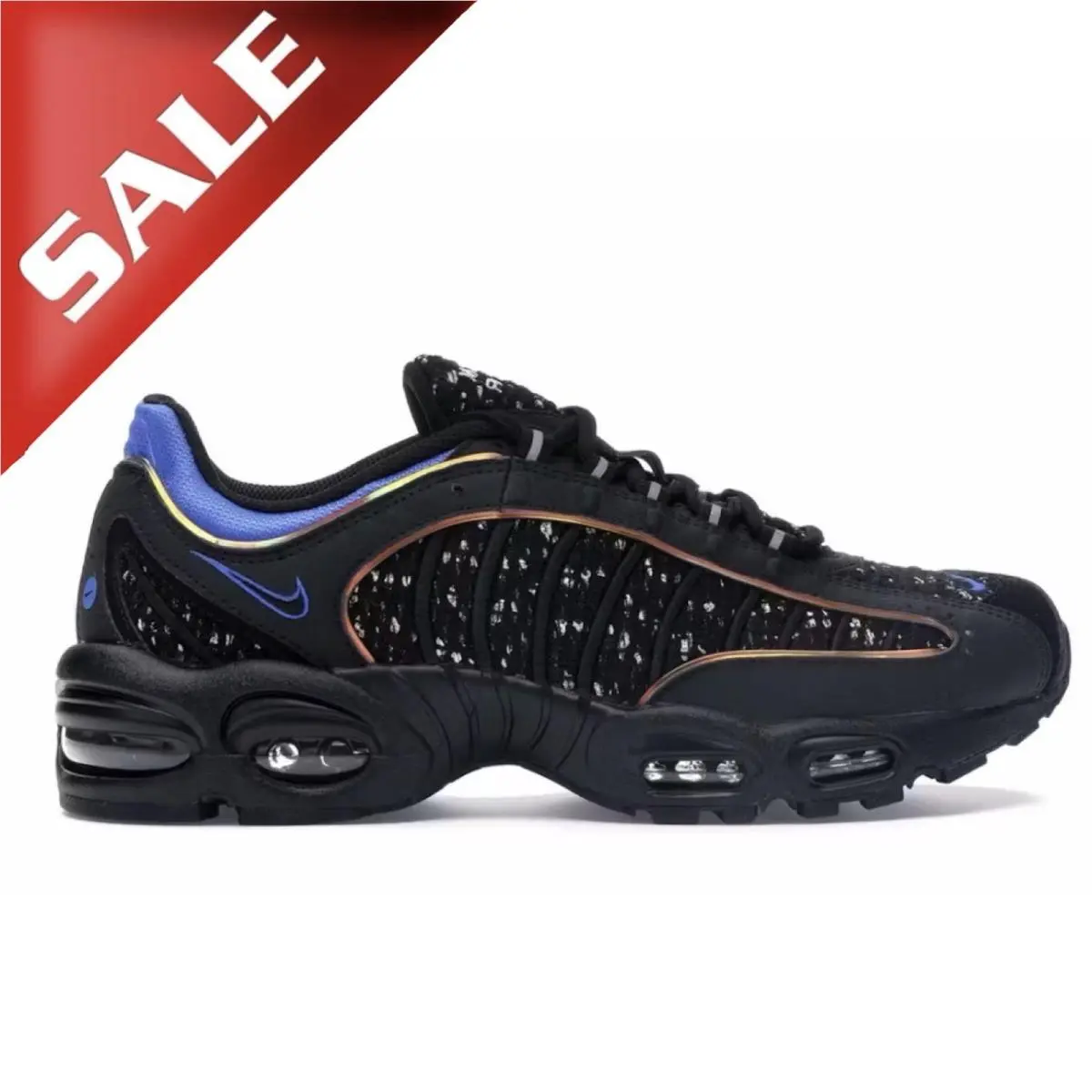Size 8.5 Nike Air Max Tailwind 4 Supreme Black - Multicolor