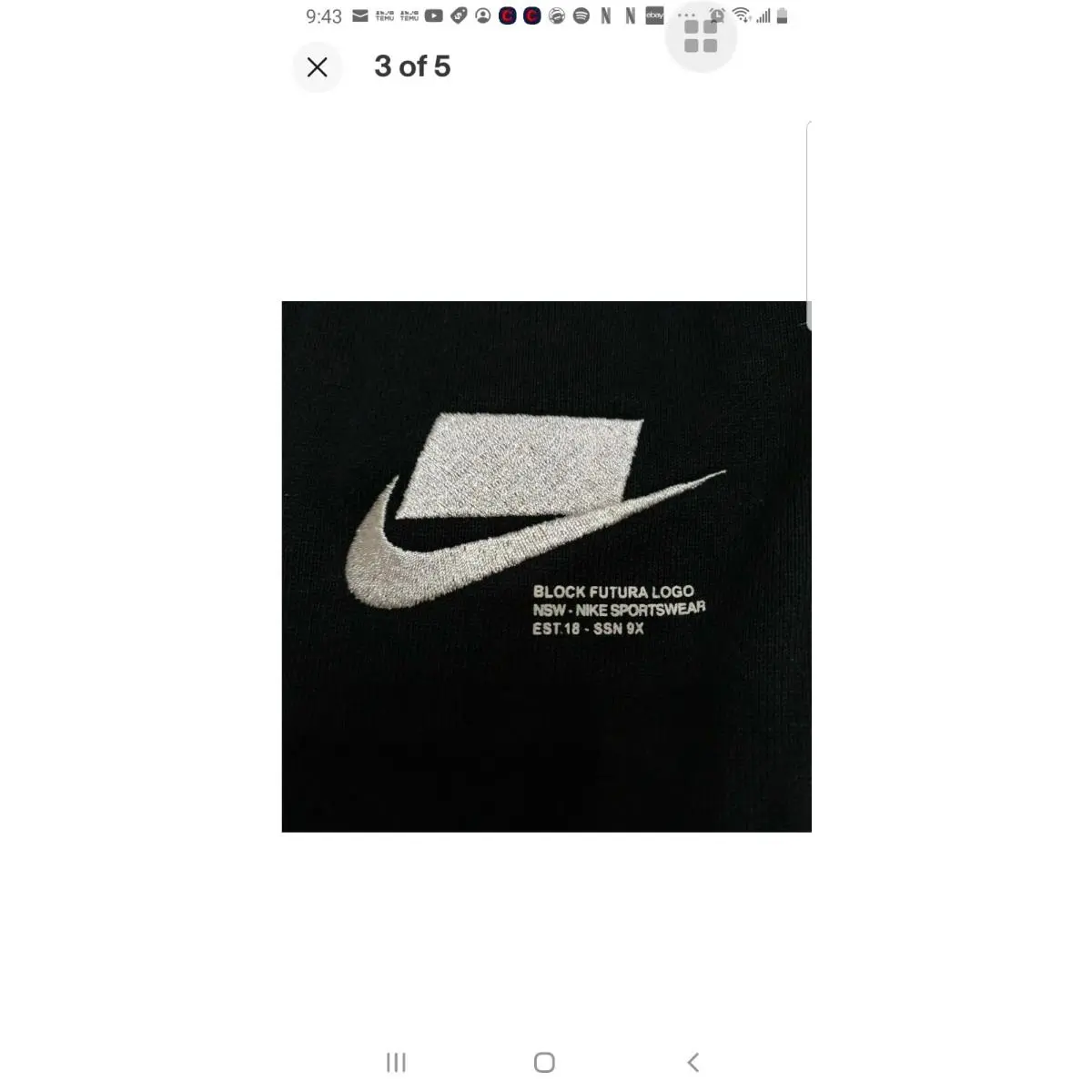 Nike clothing - Sportswear NSW - Sportswear NSW - Black (UPC: 194493726704) 1