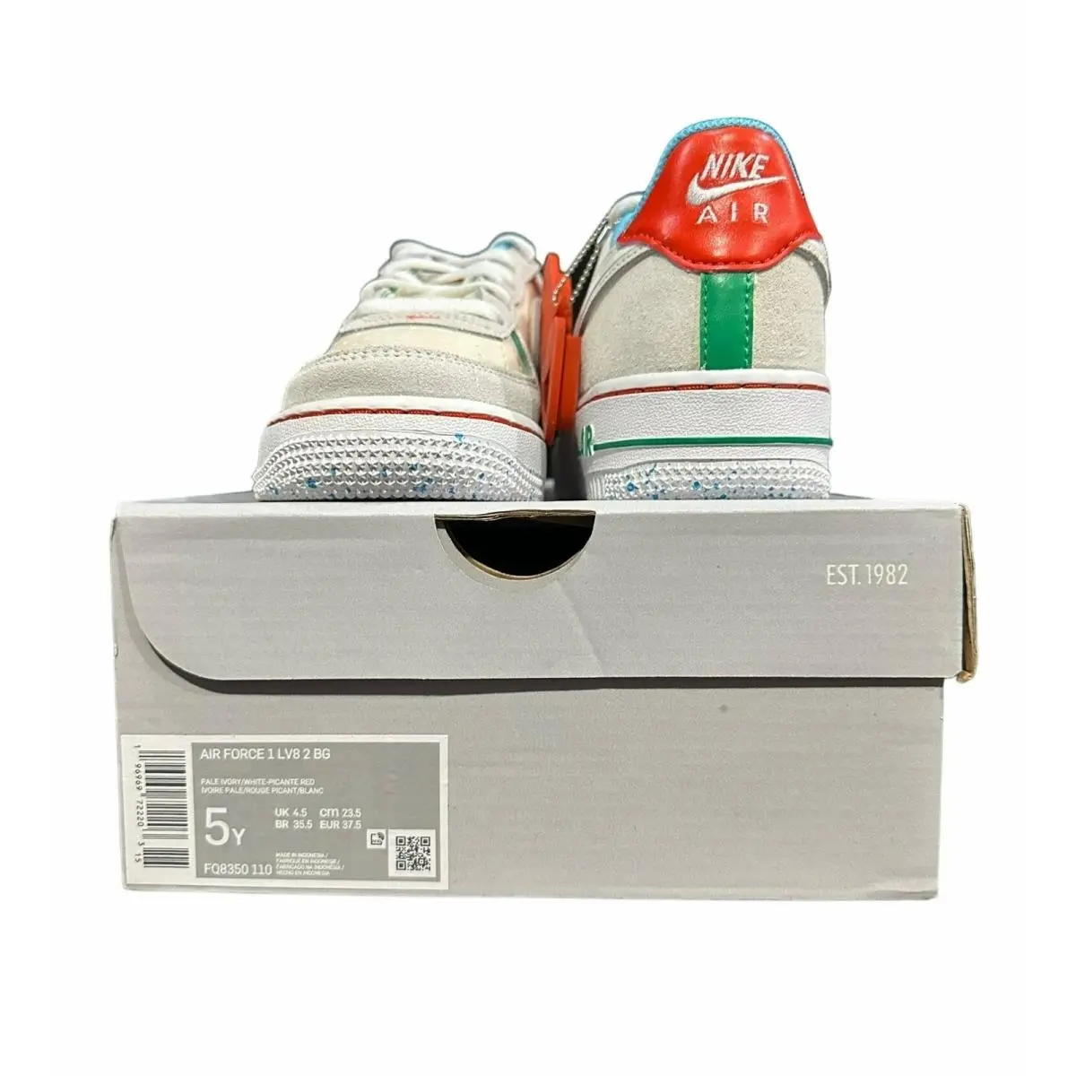 Nike shoes - Nike Air Force 1 Low LV8 GS - Ivory (UPC: 196969722180) 6