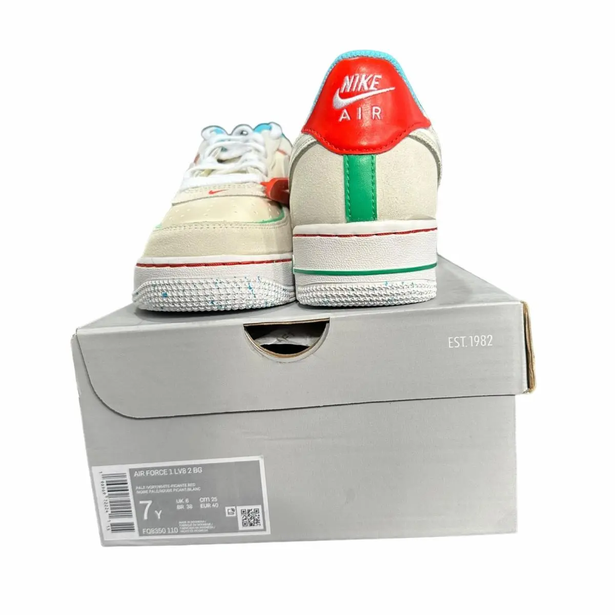 Nike shoes - Nike Air Force 1 LV8 GS - Ivory (UPC: 196969722227) 7