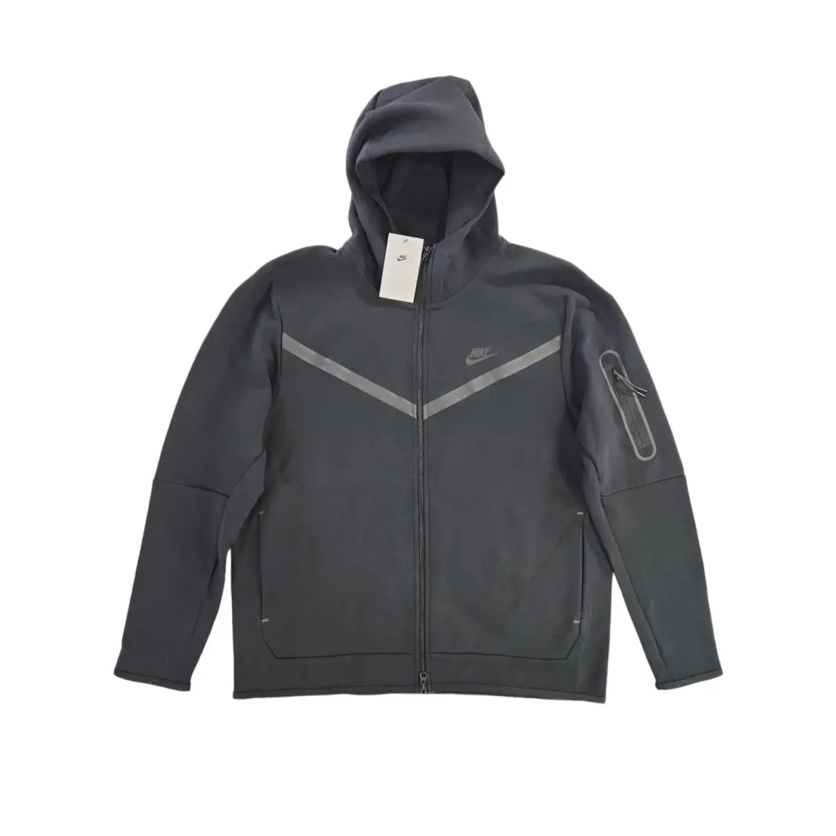 Nike Tech Fleece Full Zip Windrunner Hoodie Black CU4489-010 Men`s Size 2XL