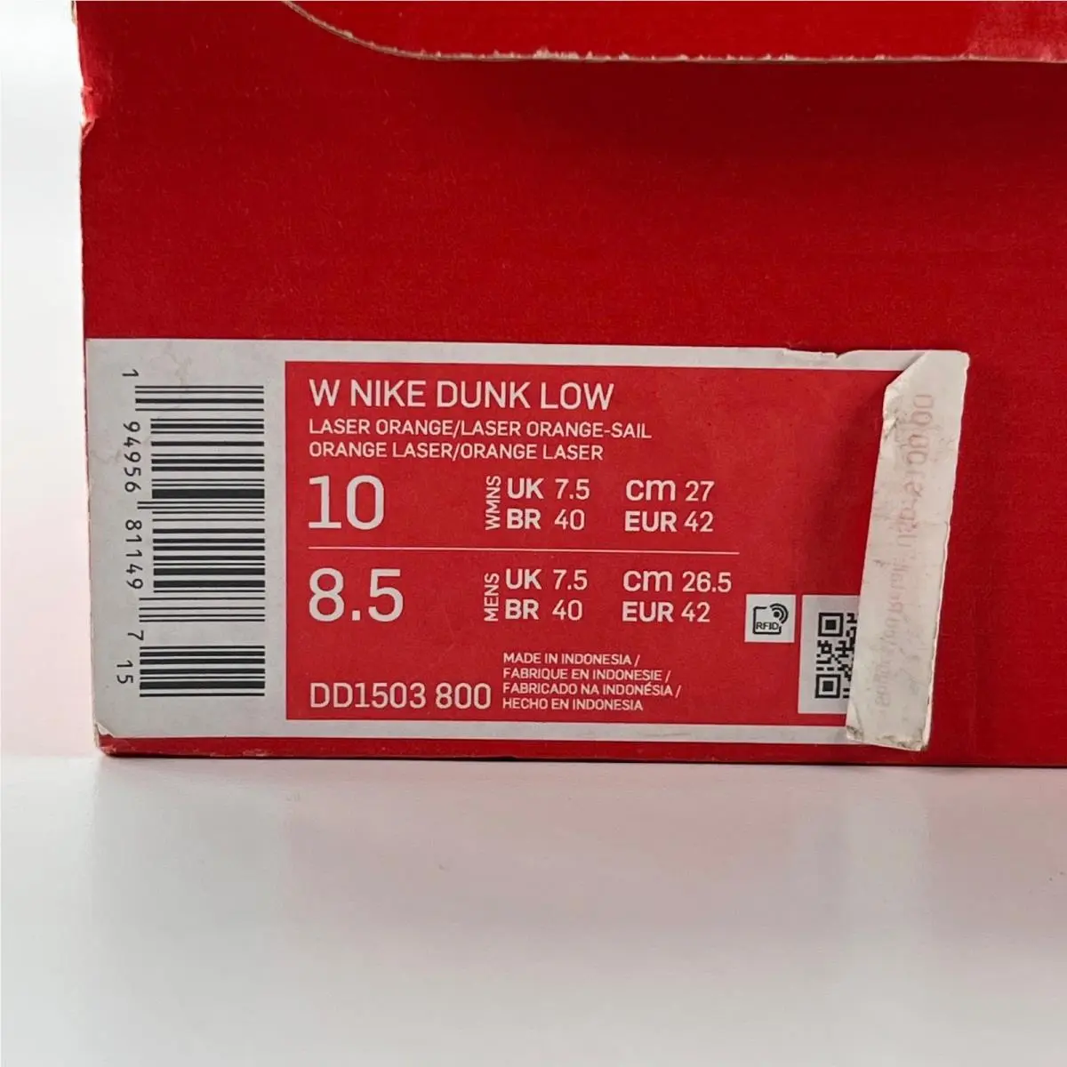 Nike shoes - Nike Dunk Low - Dunk Low - DD1503-800 - Orange 8