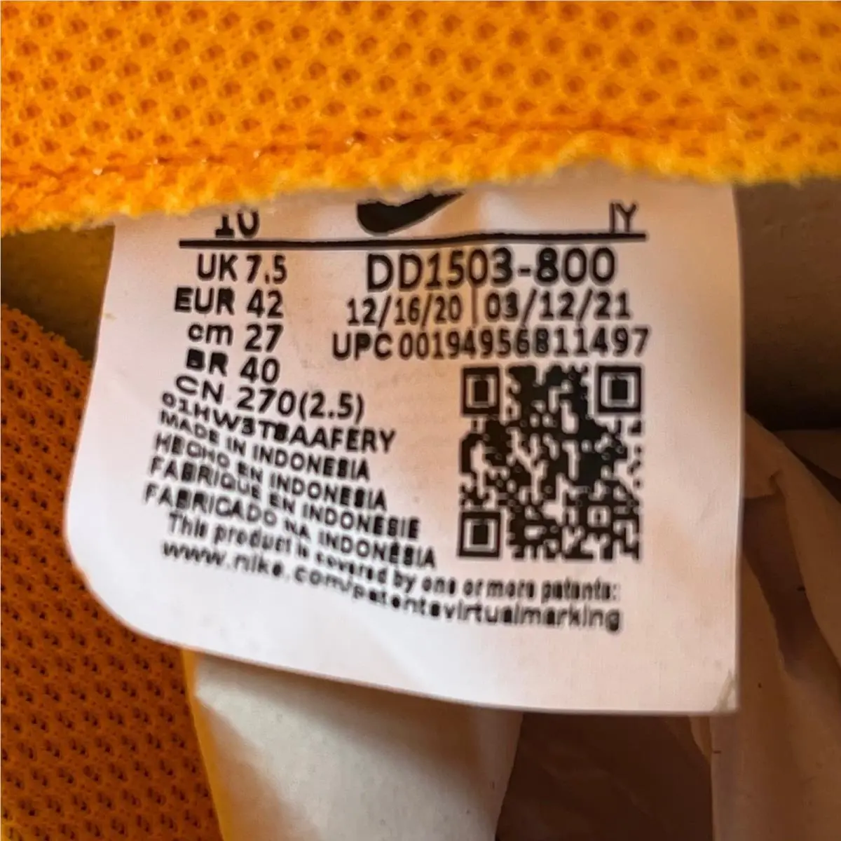 Nike shoes - Nike Dunk Low - Dunk Low - DD1503-800 - Orange 5