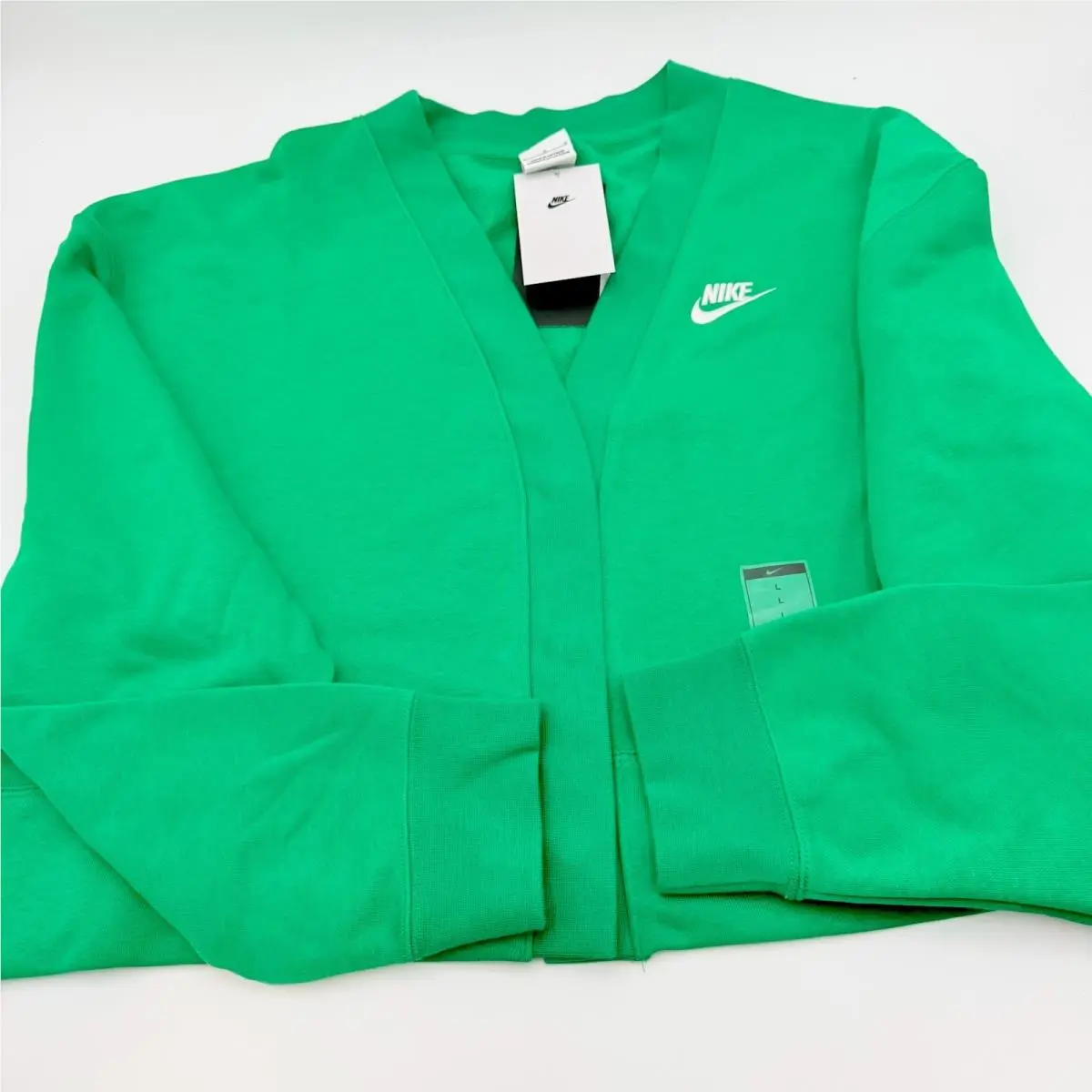 Nike Sportswear Club Fleecewomen`s Loose Cardigan Green Size Large