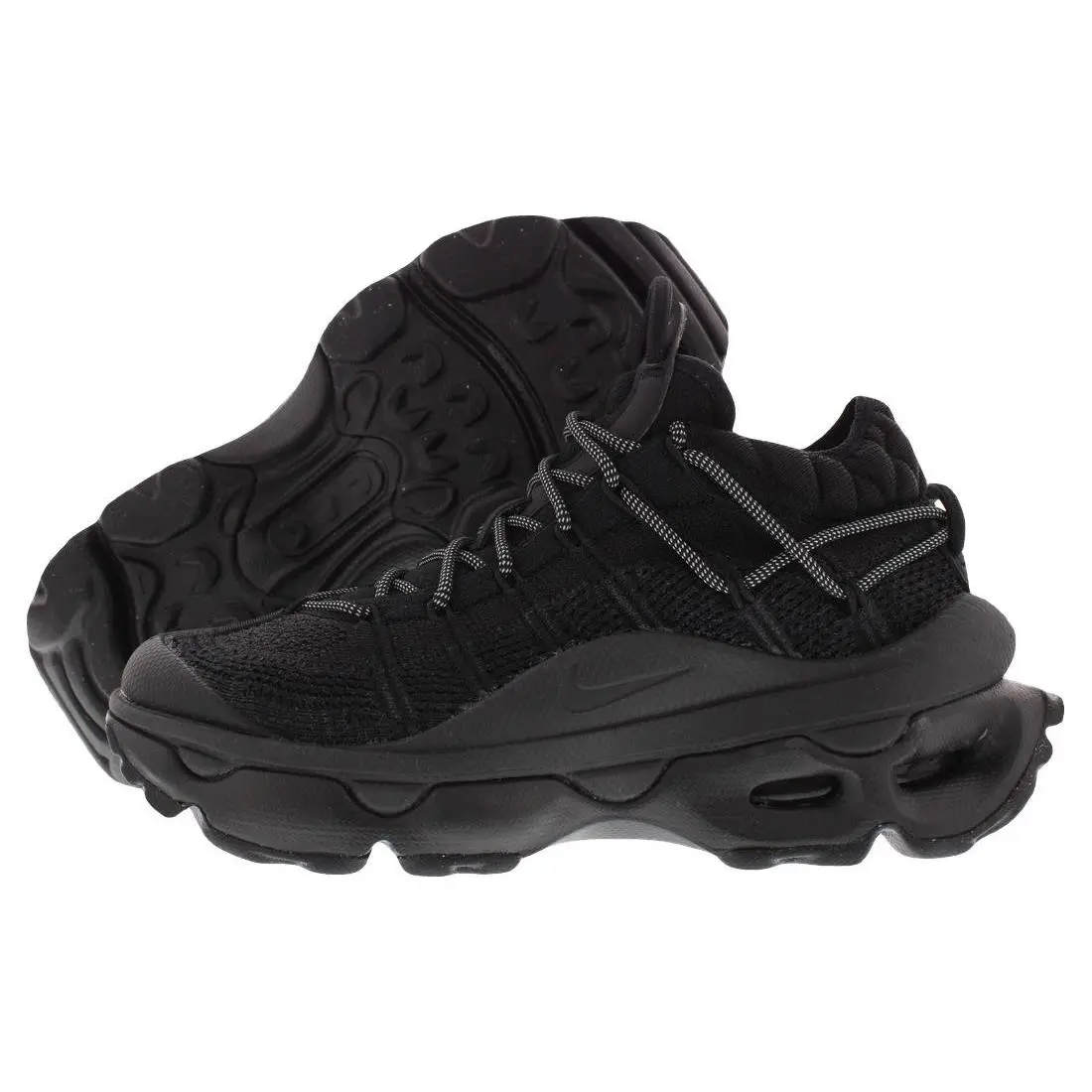 Nike Air Max Flyknit Venture Unisex Shoes Size 7 Color: Black/metallic - Black/Metallic Silver/Black, Full: Black/Metallic Silver/Black