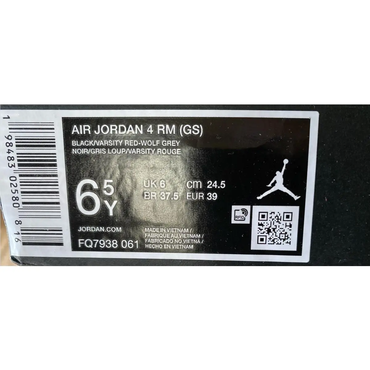 Nike shoes - Air Jordan 4 - Air - Black 4