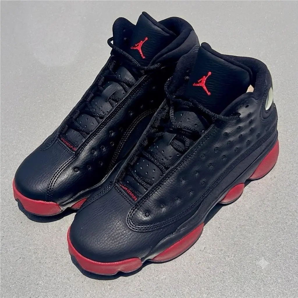 Air Jordan 13 Retro BG Bred 2014 Black Gym Red Size 6.5Y 414574-033