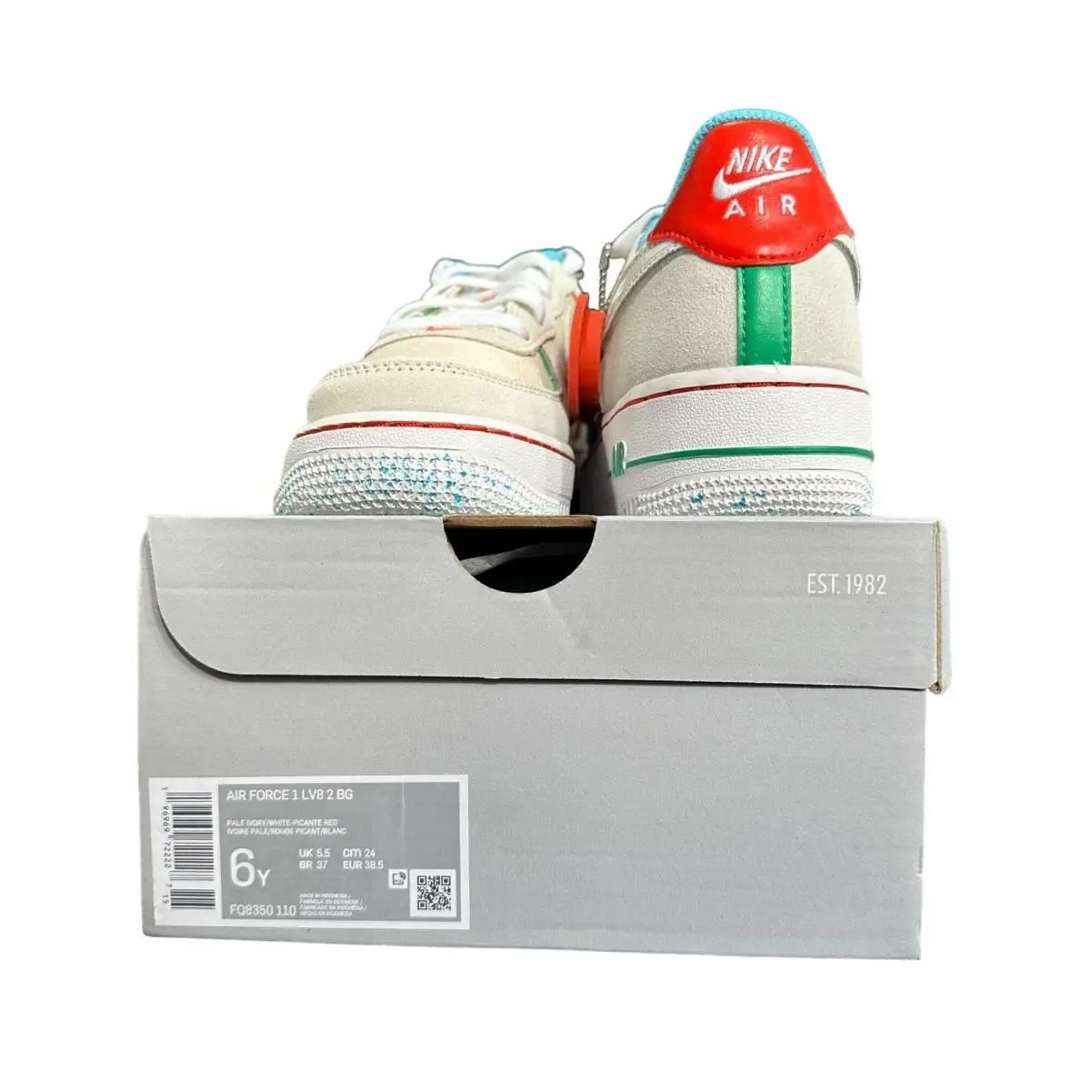 Nike shoes - Nike Air Force 1 Low LV8 GS - Beige (UPC: 196969722227) 10