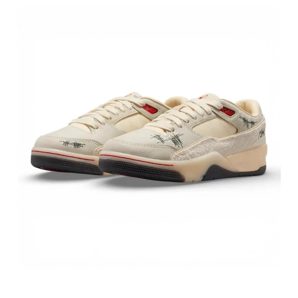 Jordan Flight Court SP x Who Decides War Sneakers Ivory HQ2958 100 Sz W13.5/ M12