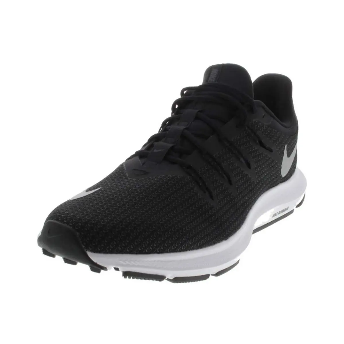 Nike shoes - Nike Quest - Quest - AA7403-001 - Black, Manufacturer: Black/Metallic Silver 8
