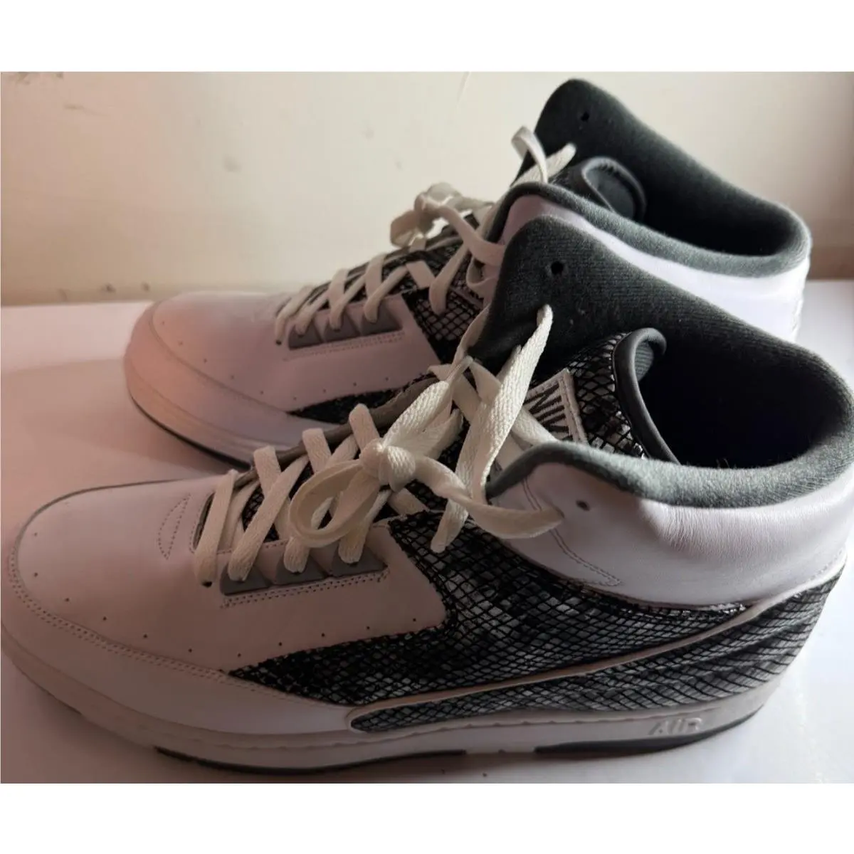 Nike Air Python Lux SP White Metallic Silver Snakeskin 632631-110 SZ 14