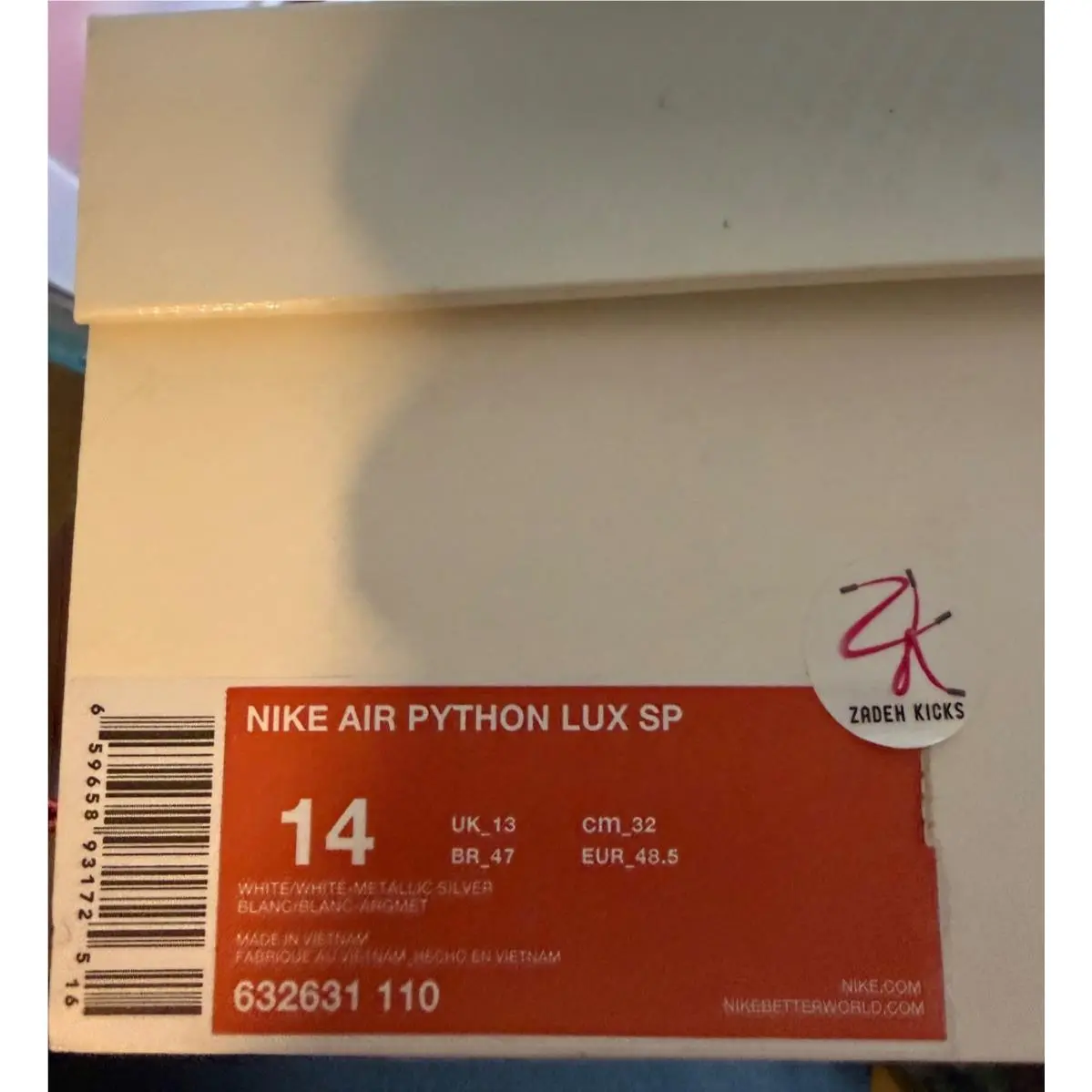 Nike shoes - 632631110 - 632631-110 - WHITE/SNAKESKIN 13