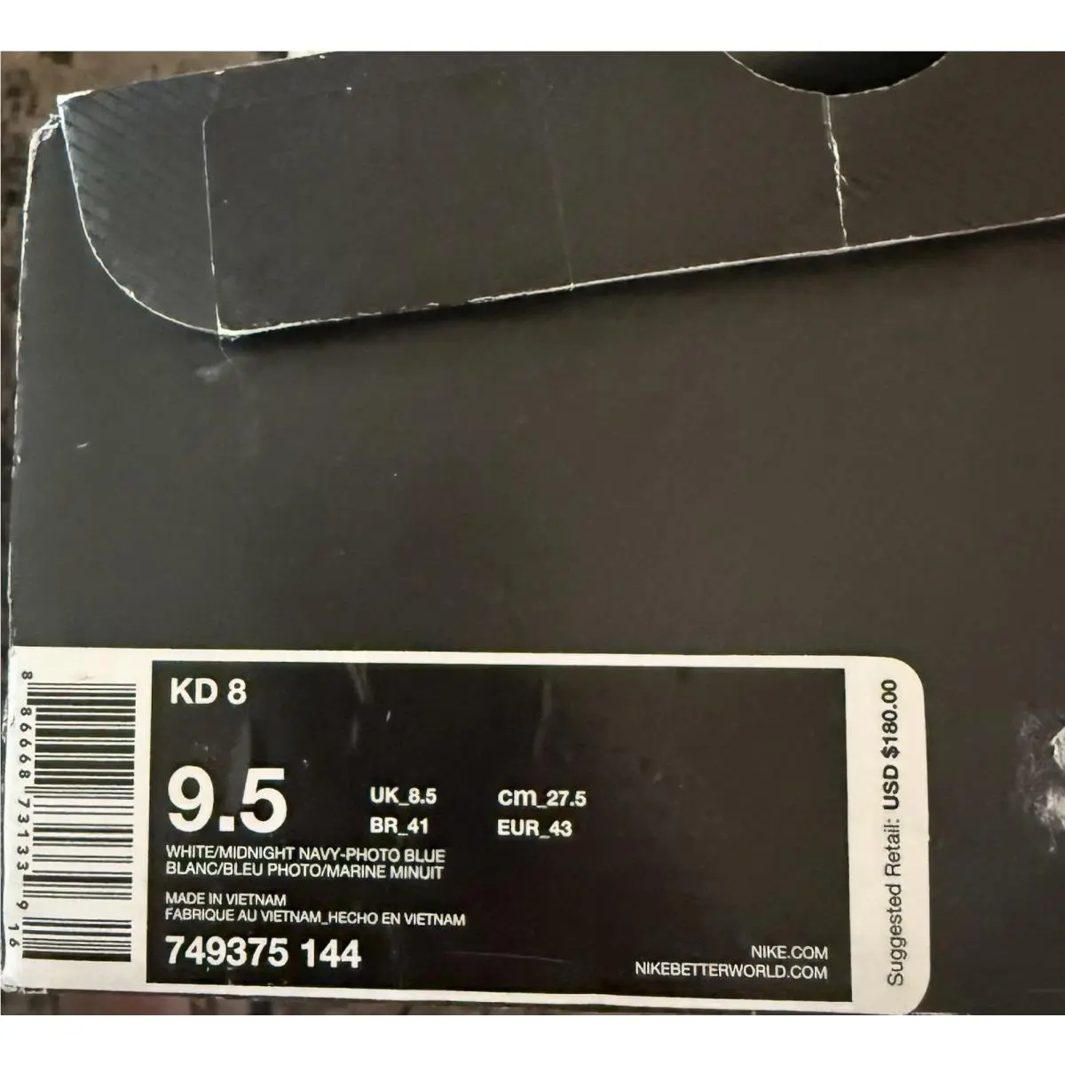 Nike shoes - Nike KD 8 - 749375-144 - White 0