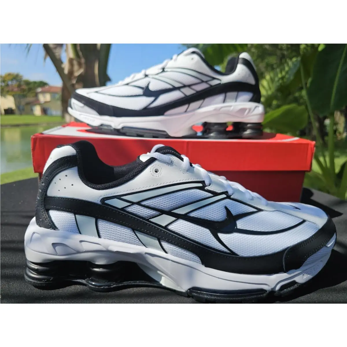 Size 13 Nike Shox Ride 2 White Black Men’s Shoes IO4296-100