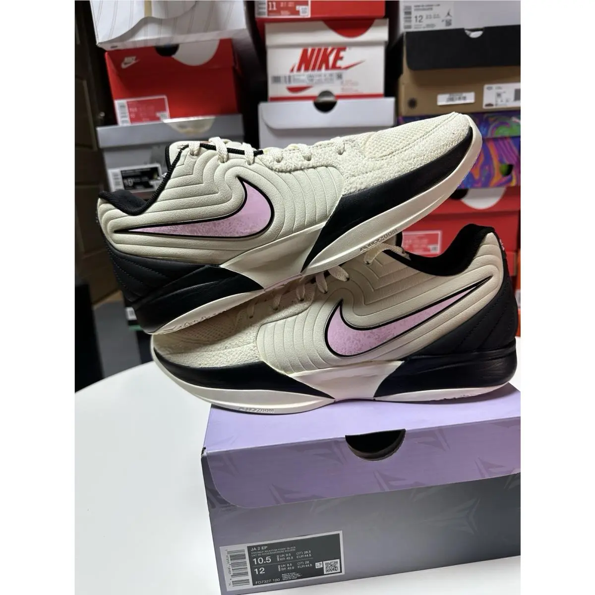 Nike shoes - Ja 2 Ep - Fd7327500 - Coconut milk/pink foam black 0
