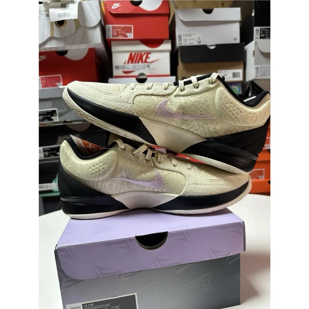 Nike shoes - Ja 2 Ep - Fd7327500 - Coconut milk/pink foam black 1