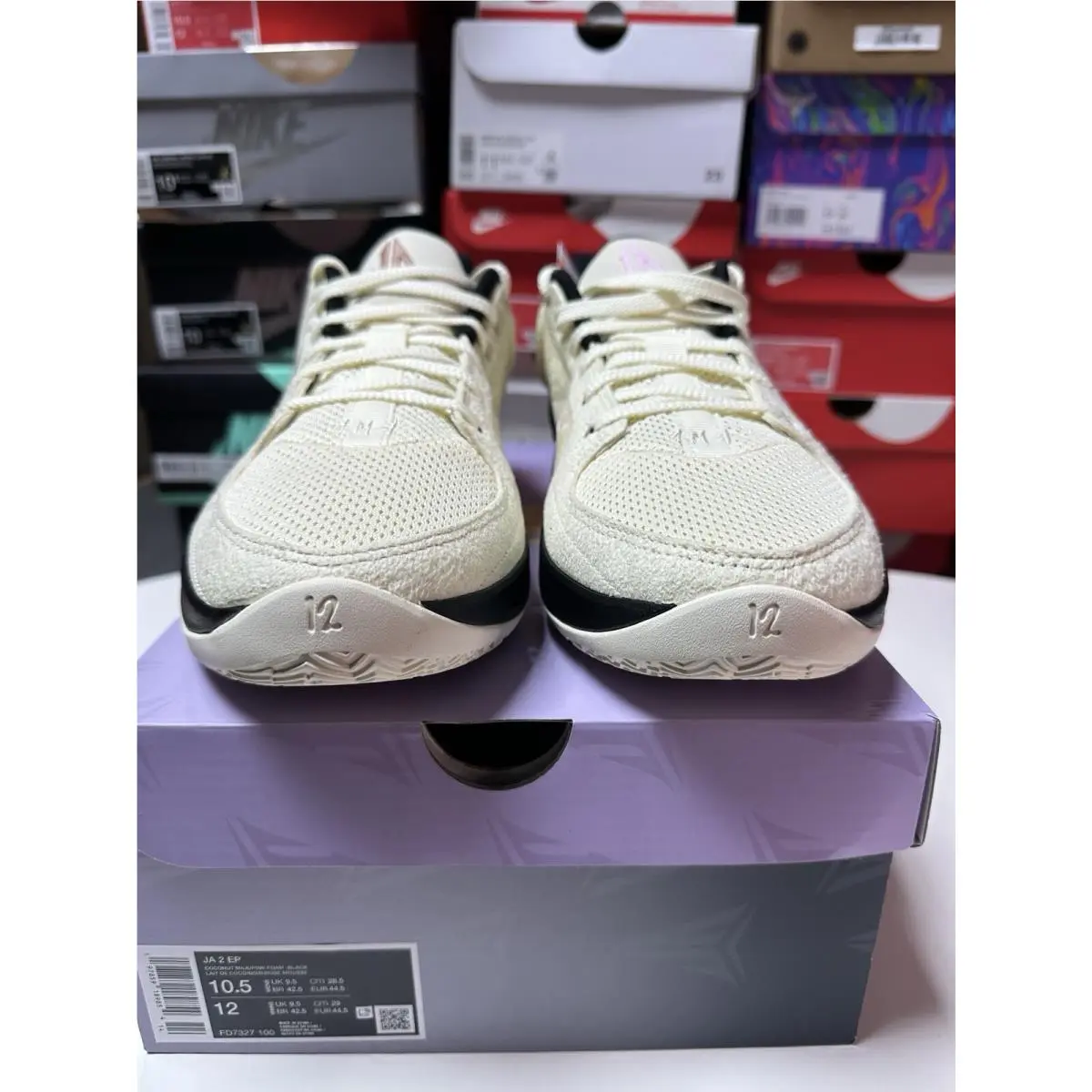 Nike shoes - Ja 2 Ep - Fd7327500 - Coconut milk/pink foam black 3