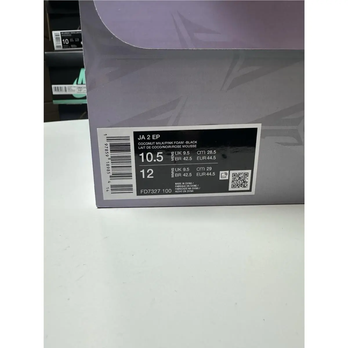 Nike shoes - Ja 2 Ep - Fd7327500 - Coconut milk/pink foam black 4