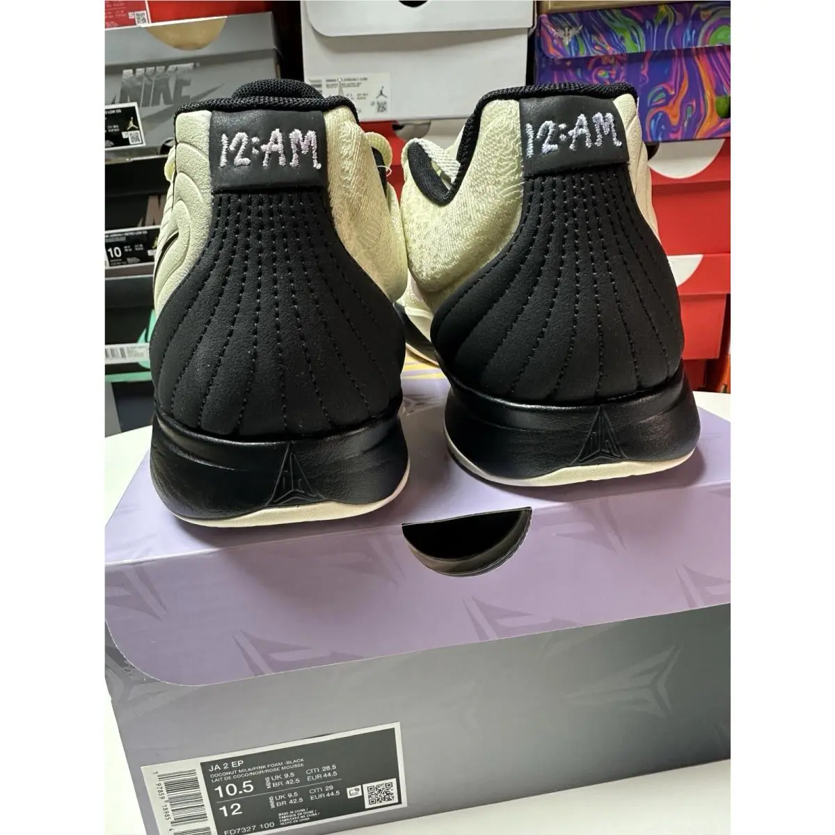 Nike shoes - Ja 2 Ep - Fd7327500 - Coconut milk/pink foam black 5