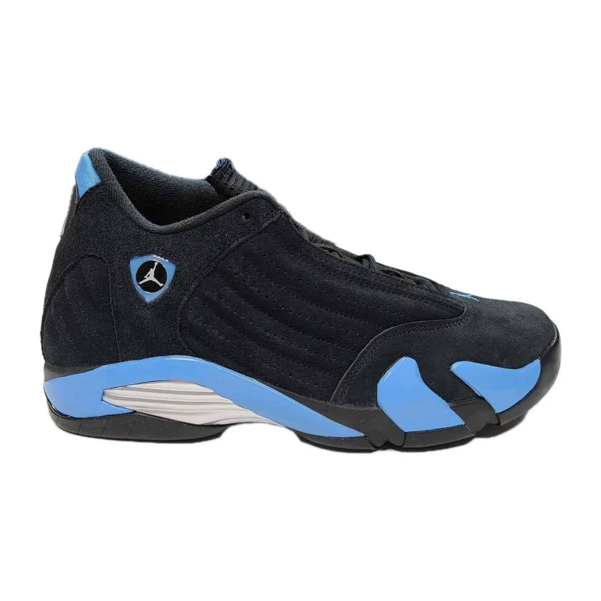Nike Men 11.5 Air Jordan 14 Retro Black Blue Shoes Sneaker Basketball 487471-007