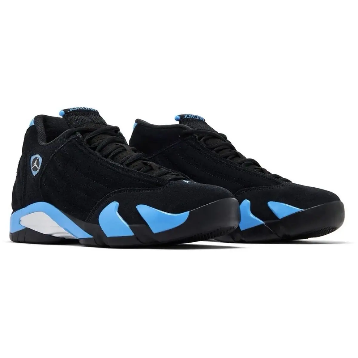 Air Jordan 14 Retro Shoes Black University Blue 8.5 Men`s Size by Nike