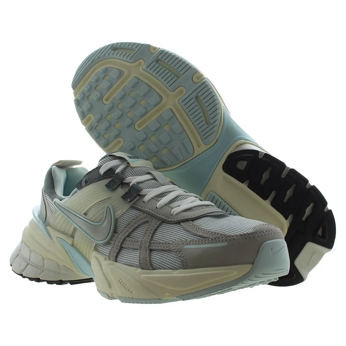 Nike V2K Run Womens Shoes Size 6.5 Color: Light Bone/metallic Platinum