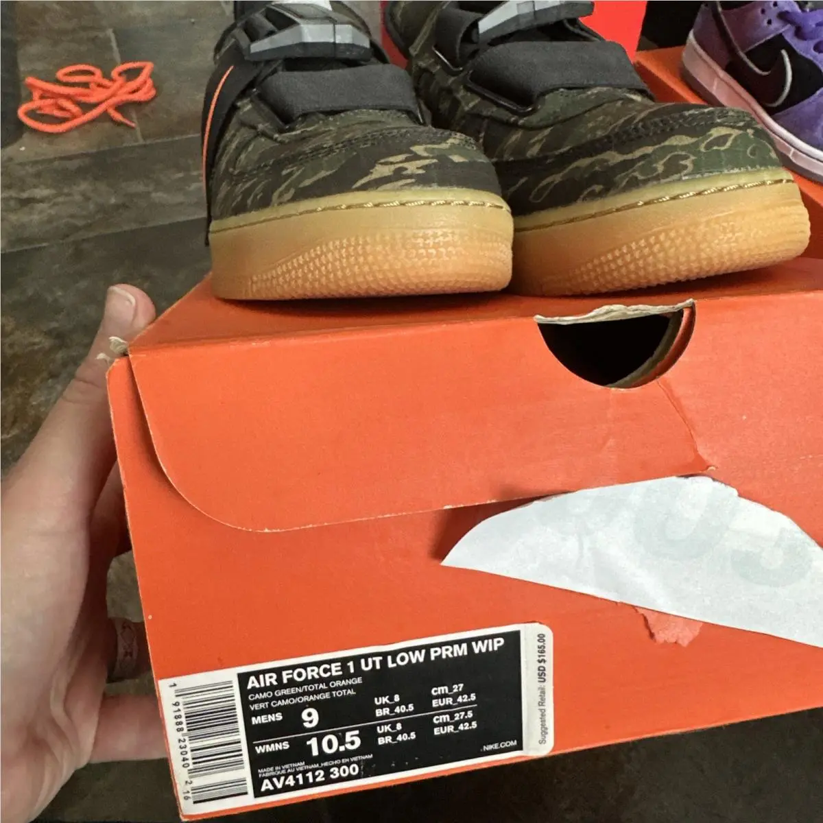 Nike shoes - Carhartt WIP x Nike Air Force 1 Utility Premium - AV4112-300 - Green 0