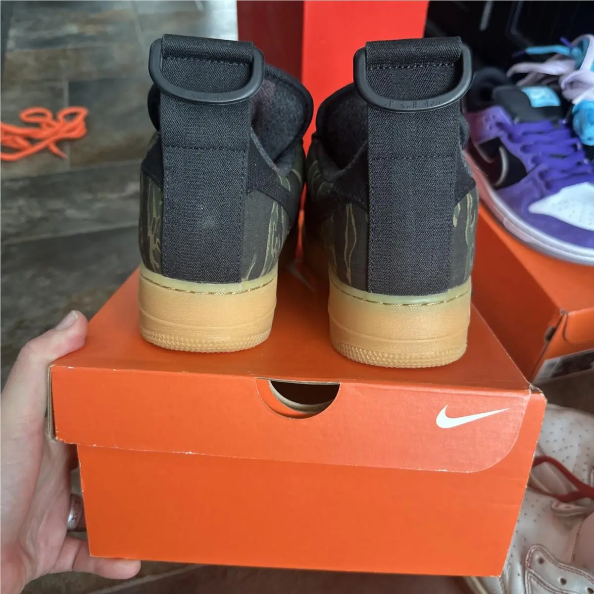 Nike shoes - Carhartt WIP x Nike Air Force 1 Utility Premium - AV4112-300 - Green 2