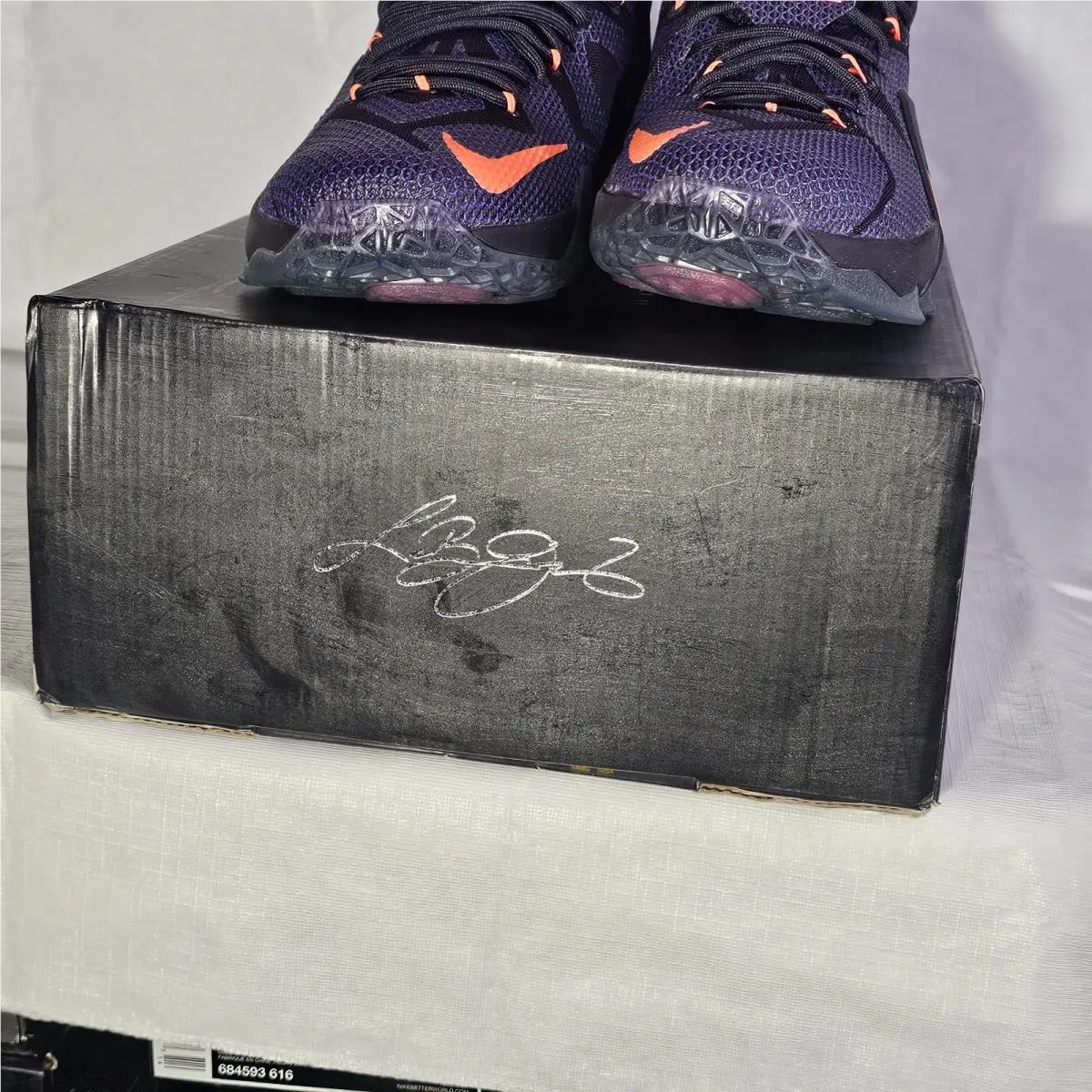 Nike shoes - Nike LeBron 12 - LeBron - 684593-583 - Purple, Manufacturer: Cave Purple/Hyper Grape-Hyper Crimson 6