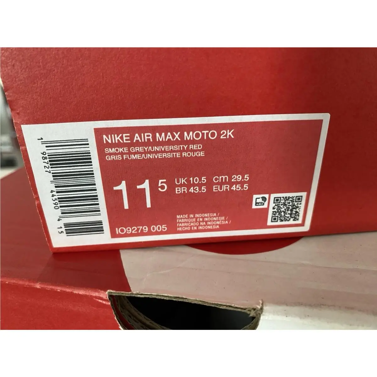 Nike shoes - Nike Air Max Moto - Air Max Moto - Smoke Grey/University Red 3