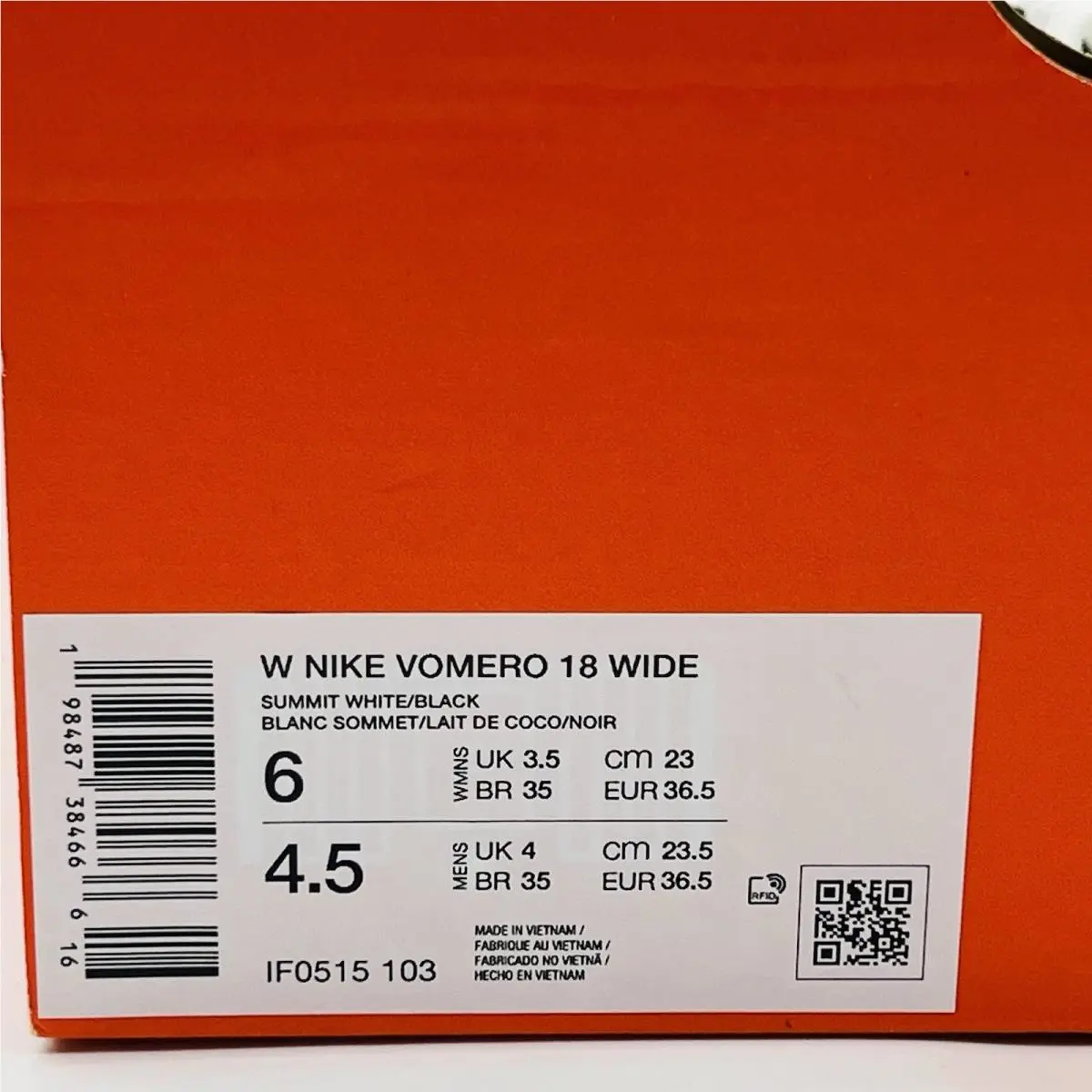 Nike shoes - Nike Vomero 18 - Vomero - IF0515 103 - White 7