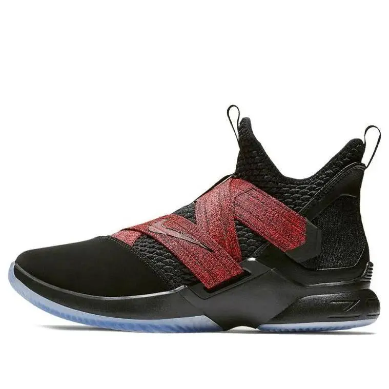 Nike Lebron Soldier 12 Men`s Basketball - Black / Red - AO2609-003 - Size 8.5 - Black